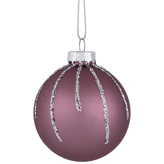 Northlight 2" Shiny And Matte Glass Ball 24ct Christmas Ornament