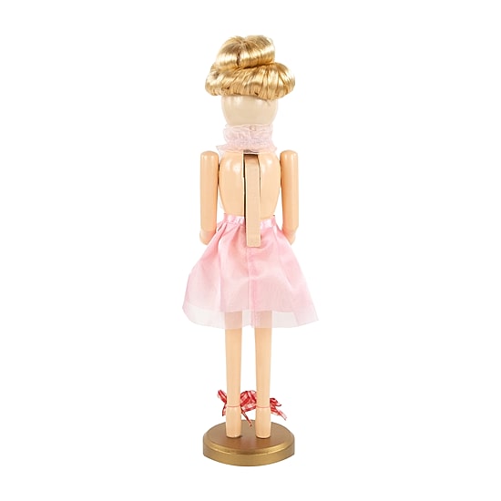 Northlight 16" Tutu Blonde Wooden Ballerina Wood Christmas Nutcracker