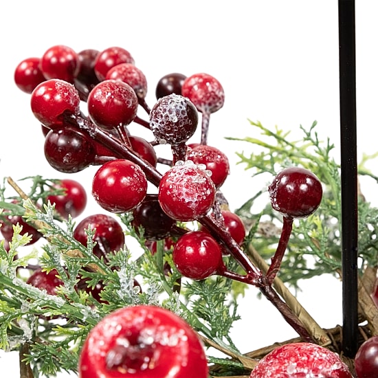 Northlight 36" Apples And Berries Triple Pillar Candle Holder
