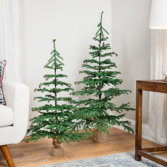 Northlight 3ft Medium Artificial With Mini Pine Cones In Burlap Base 3 Foot Pine Christmas Tree