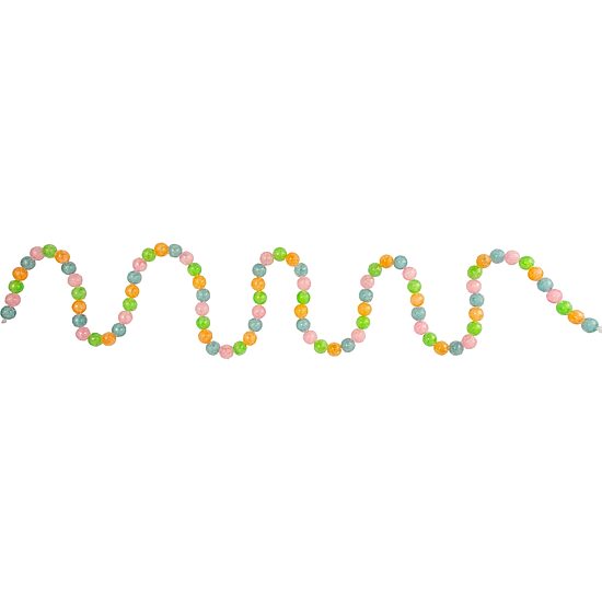 Northlight 6ft Pastel Faux Candy Frosted Christmas Indoor Garland