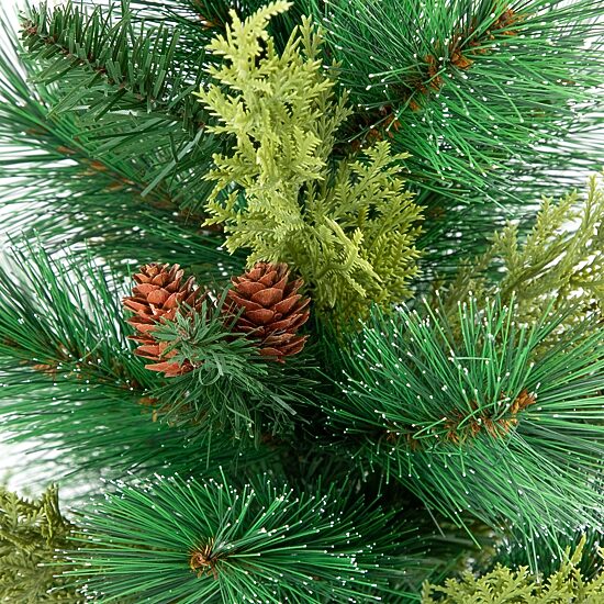 Northlight 25" Mini Spruce Pine Needle And Pinecone 2 Foot Pine Christmas Tree