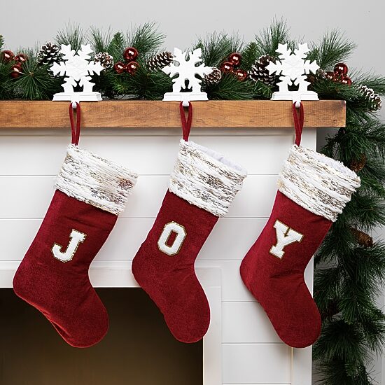 Northlight 20" Velvet Joy Christmas Stocking