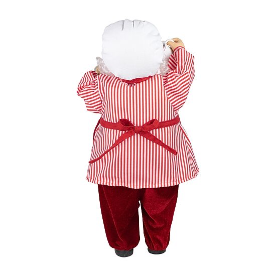 Northlight 24" Animated And Musical Chef Santa Claus With Hot Cocoa And Cookie Christmas Figurine