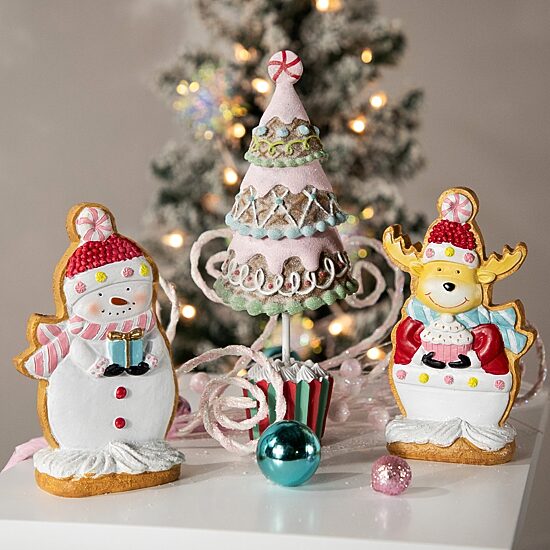 Northlight 10" Frosted Waffle Cone Cupcake Pine Christmas Tree