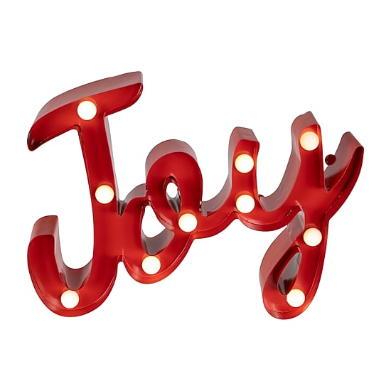 Northlight 11" Lighted "Joy" Marquee Lights