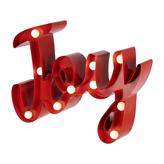 Northlight 11" Lighted "Joy" Marquee Lights