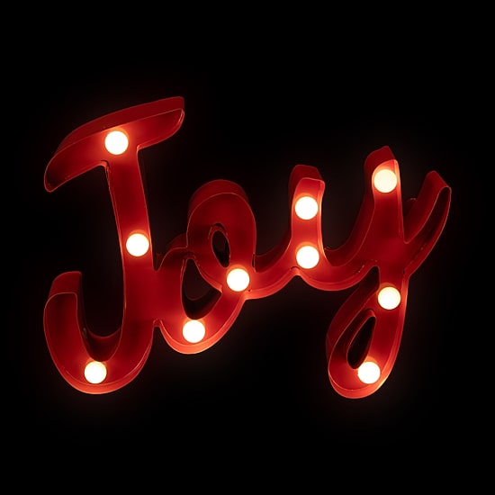Northlight 11" Lighted "Joy" Marquee Lights
