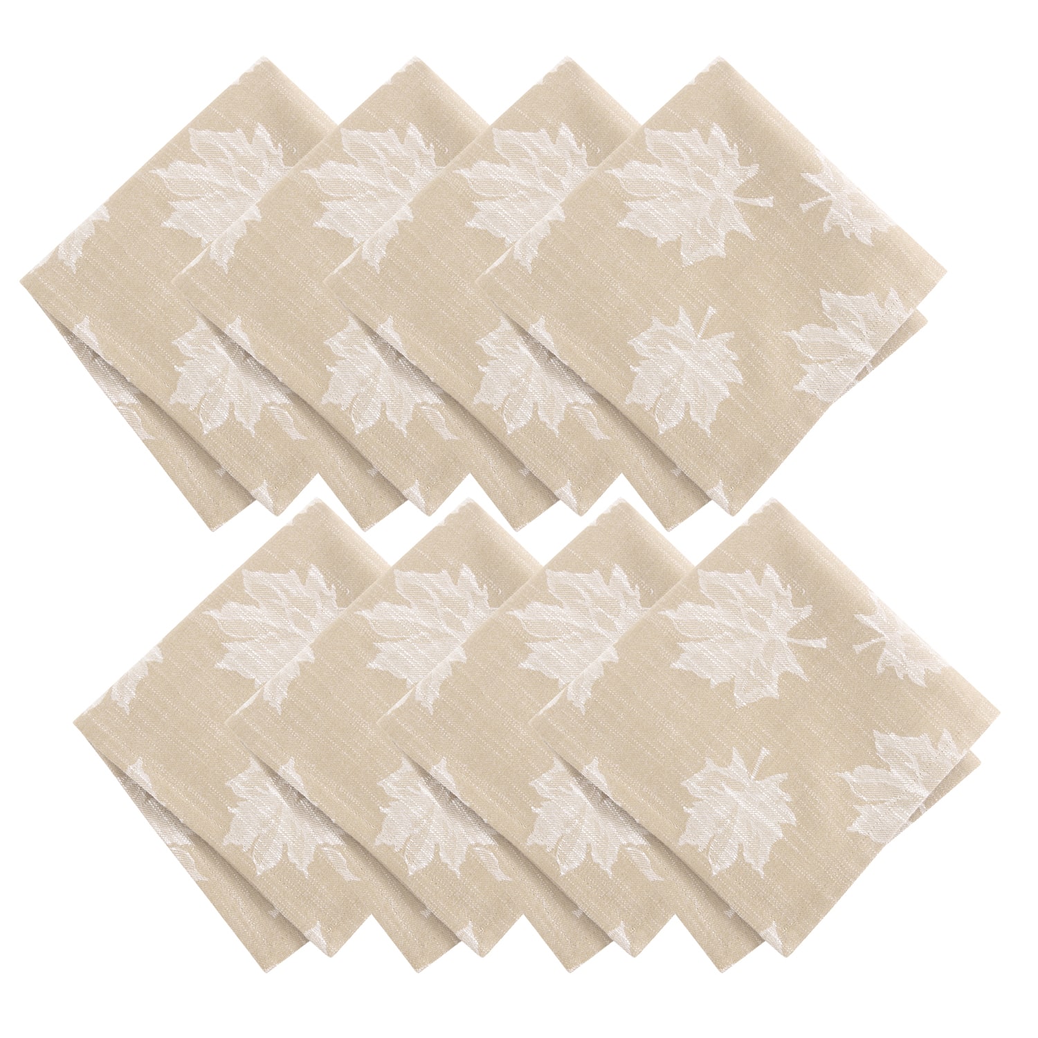 Threadmade Falling Leaves 8 Pack Napkins
