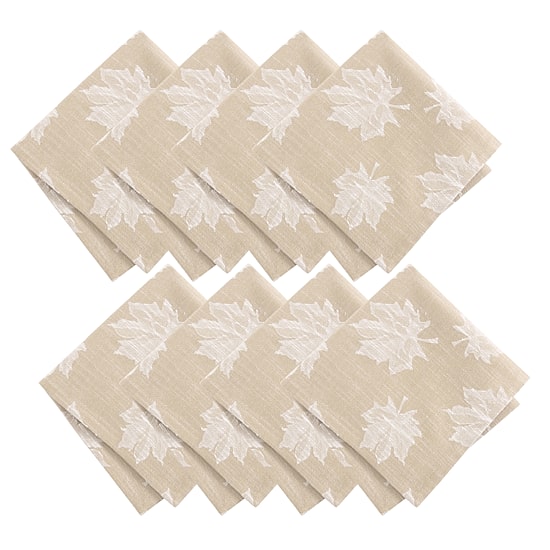 Threadmade Falling Leaves 8 Pack Napkins