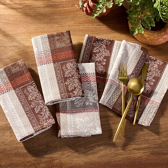 Elrene Home Fashions Windswept Harvest 8-pc. Napkins