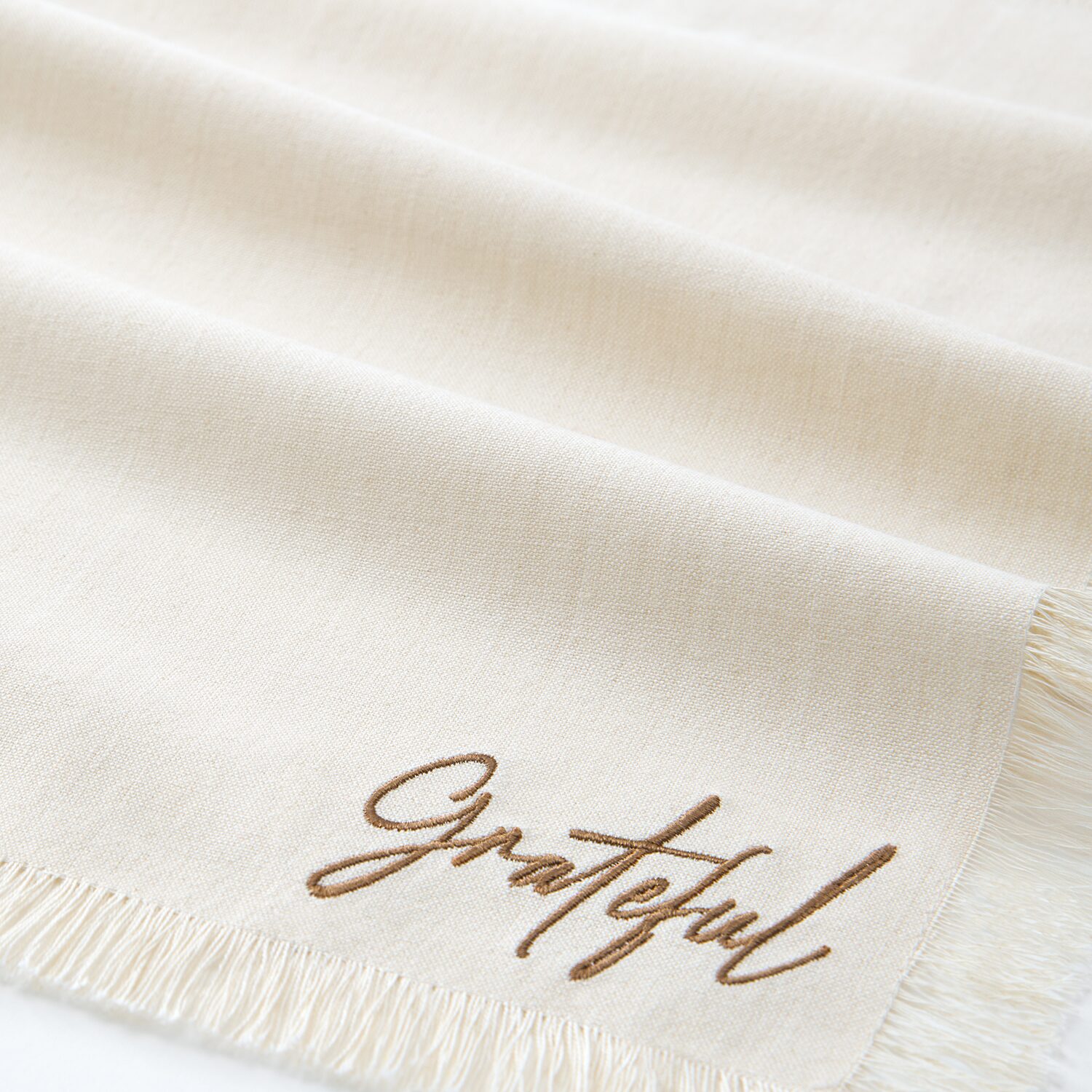 Threadmade Fringed Harvest 4-pc. Napkins