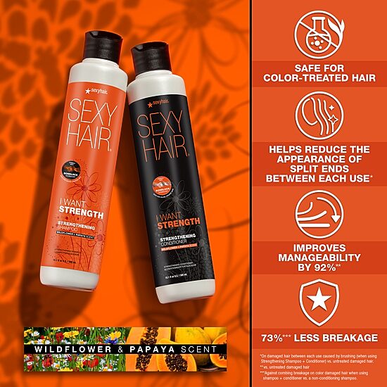 Sexy Hair I Want Strength Shampoo 33.8 oz.