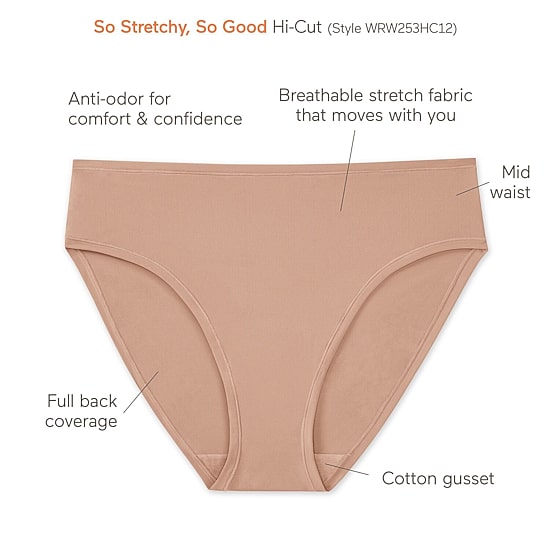 Warners So Stretchy, So Good High Cut Panty - WRW253HC12J