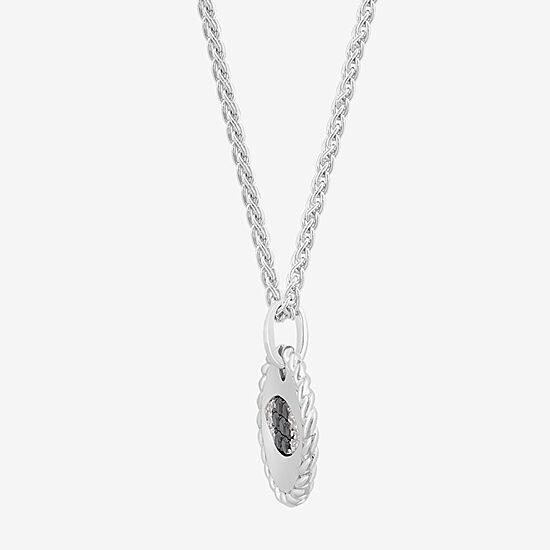 Effy Final Call Limited Quantities! Womens 1/8 CT. T.W. Natural Black Diamond Sterling Silver Evil Eye 18 Inch Pendant Necklace