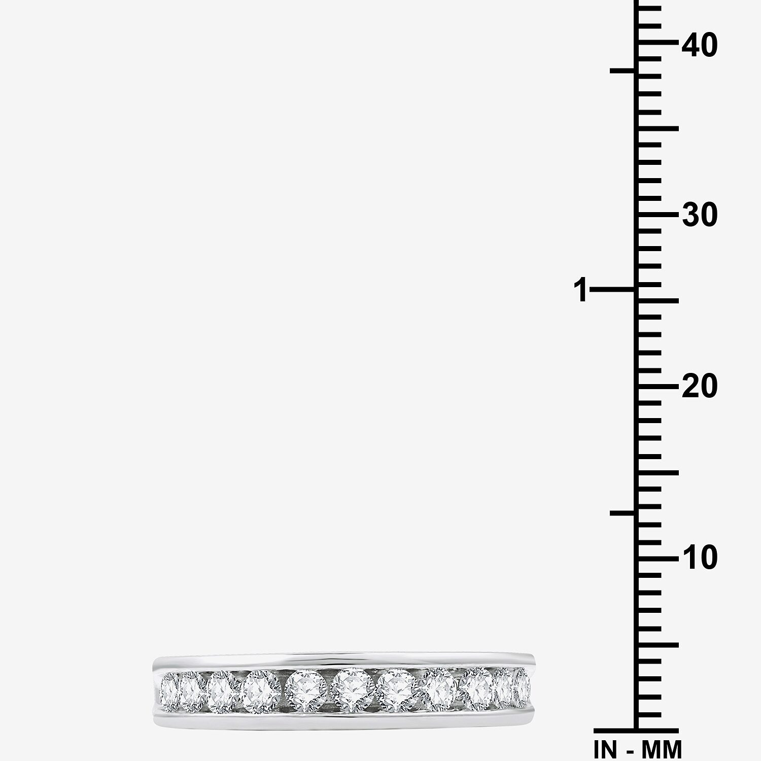 (H-I / I1) Womens 4MM 1/2 CT. T.W. Lab Grown White Diamond Wedding Band