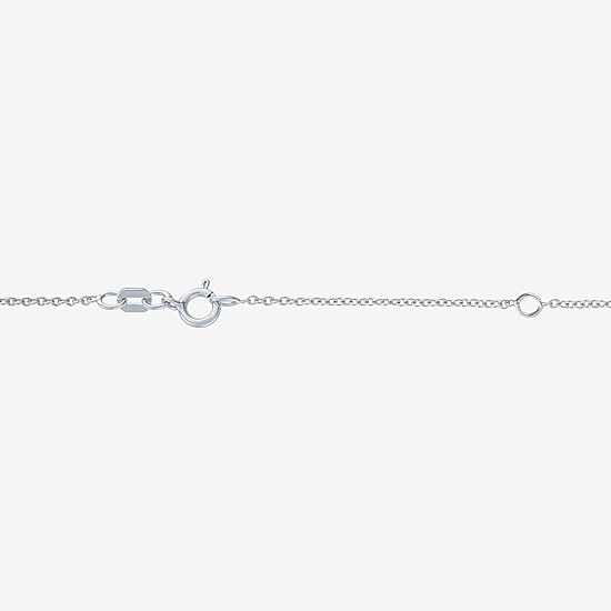 Diamond Accent Paw(G-H, Si2-I1) Womens Diamond Accent Lab Grown White Diamond Accent Sterling Silver Heart 16 Inch Pendant Necklace