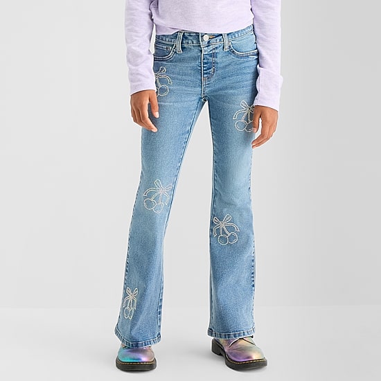 Vanilla Star Big Kid Girls Flare Leg Jean
