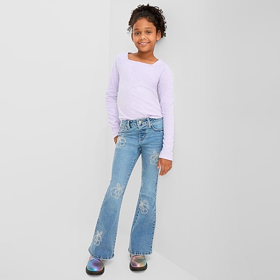 Vanilla Star Big Kid Girls Flare Leg Jean