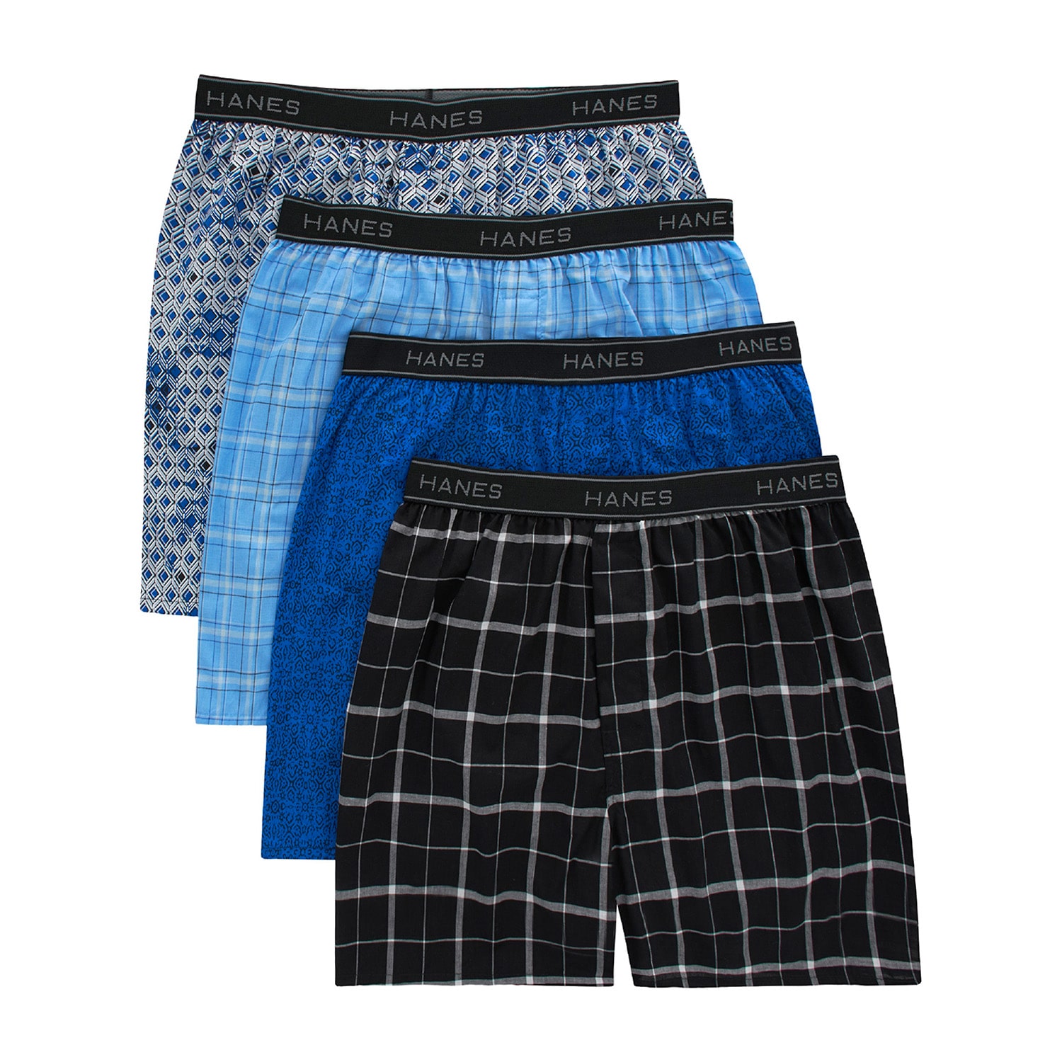 Hanes Freshiq Comfortflex Waistband Mens 4 Pack Boxers J838t4