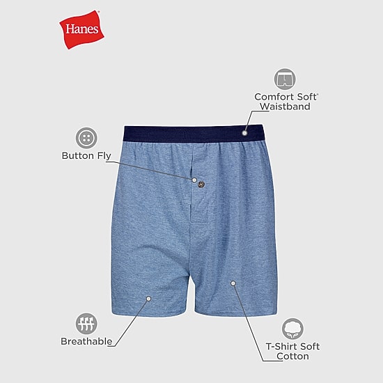Hanes Freshiq Comfortflex Waistband Mens 4 Pack Boxers Jcbkb4