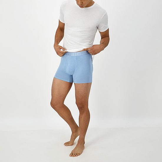 Hanes Originals Supersoft Mens 3 Pack Cooling Multi-Pack Comfort Waistband Trunks Uo2tb3