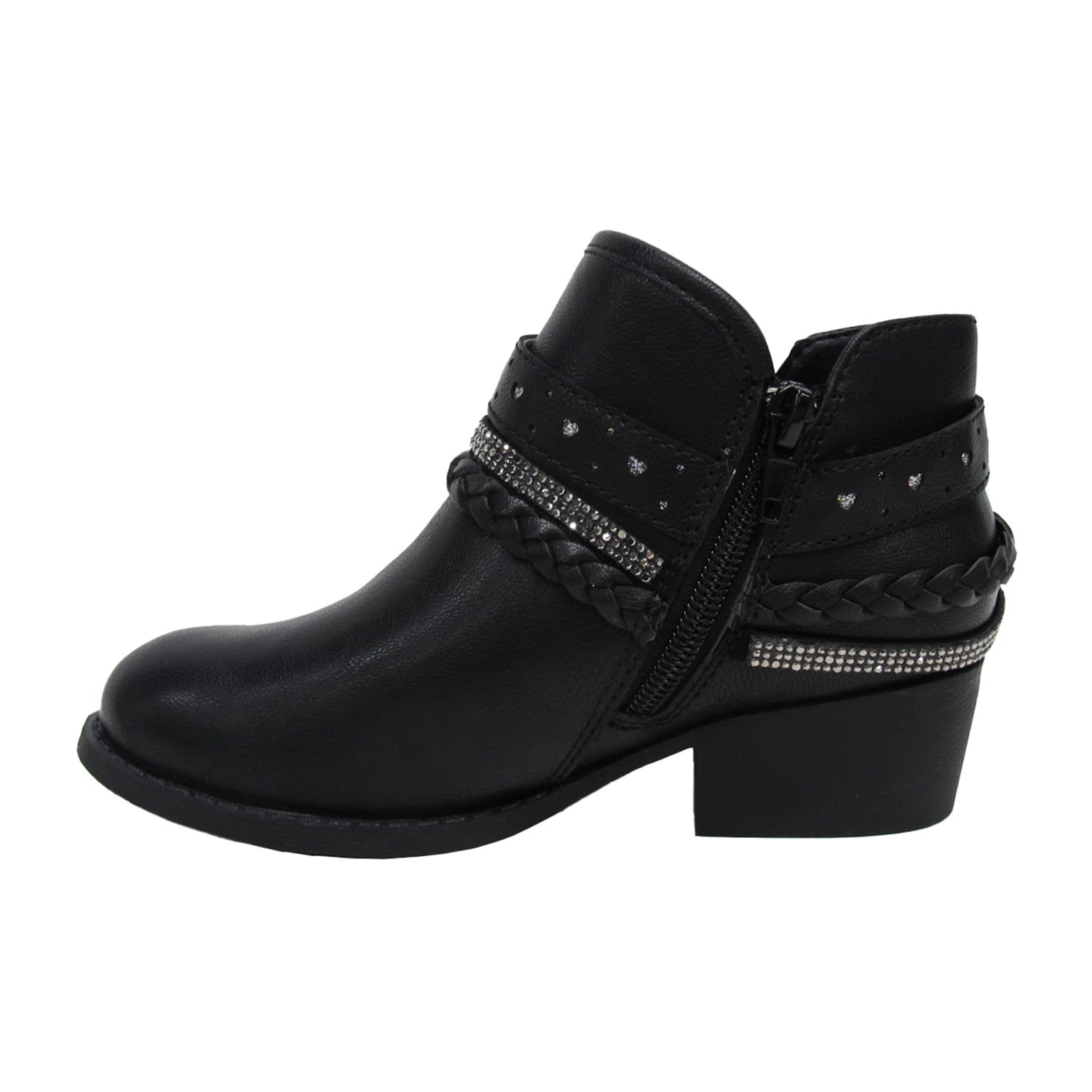 Pop Big Kid Girls Patty Block Heel Booties