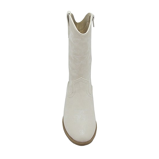 Pop Big Kid Girls Brend Block Heel Cowboy Boots