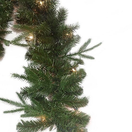 Kurt Adler Sierra Green Christmas Indoor Garland