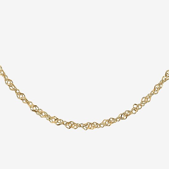 Girls 1/5 CT.  Lab Created White Opal 14K Gold Over Silver 16 Inch Pendant Necklace