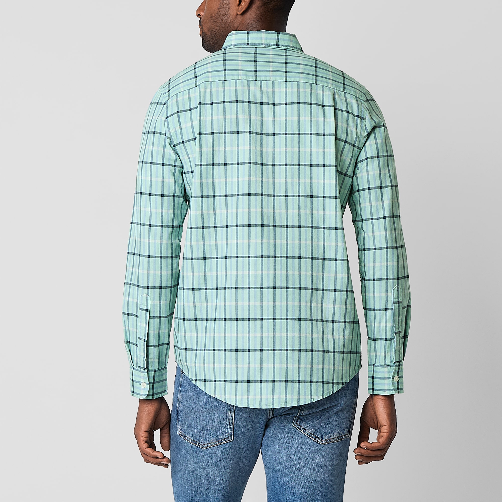 St. John's Bay Oxford Mens Long Sleeve Classic Fit Button-Down Shirt