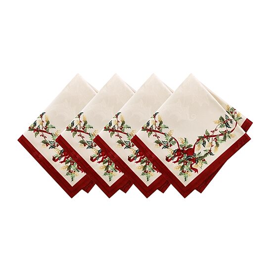 Villeroy & Boch Winter Bows and Garland 4-pc. Napkins