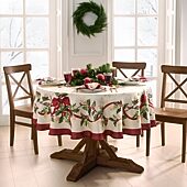 Villeroy & Boch Winter Bows and Garland Round/Oval Tablecloth