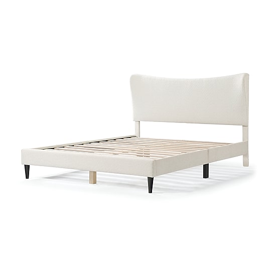 Lumi Wingback Upholstered Queen Bed