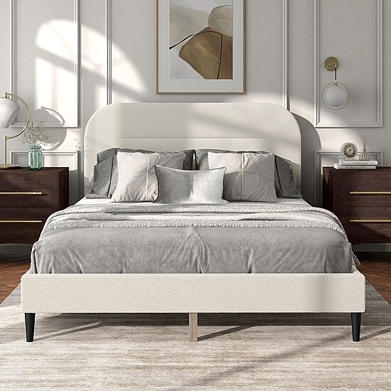 Lumi Upholstered Panel Queen Bed