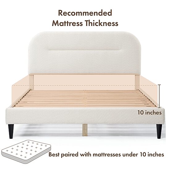 Lumi Upholstered Panel Queen Bed