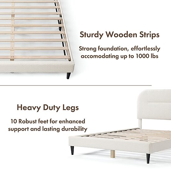 Lumi Upholstered Panel Queen Bed