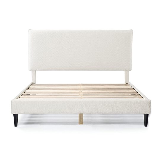 Lumi Boucle Fabric Queen Bed