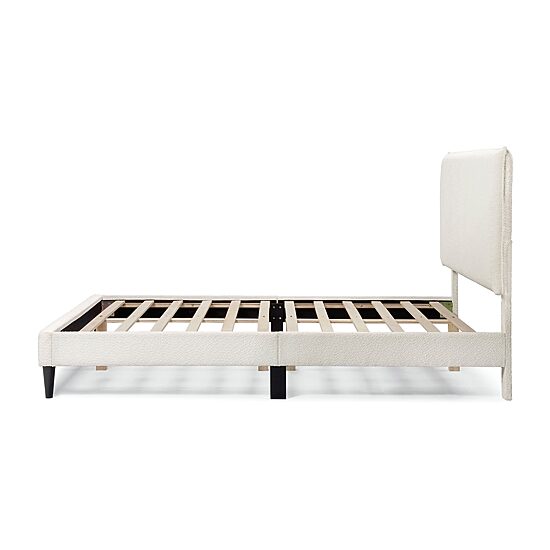 Lumi Boucle Fabric Queen Bed