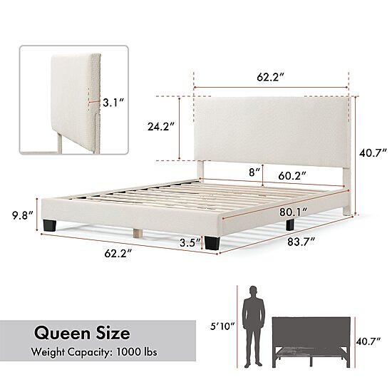 Lumi Standard Queen Bed