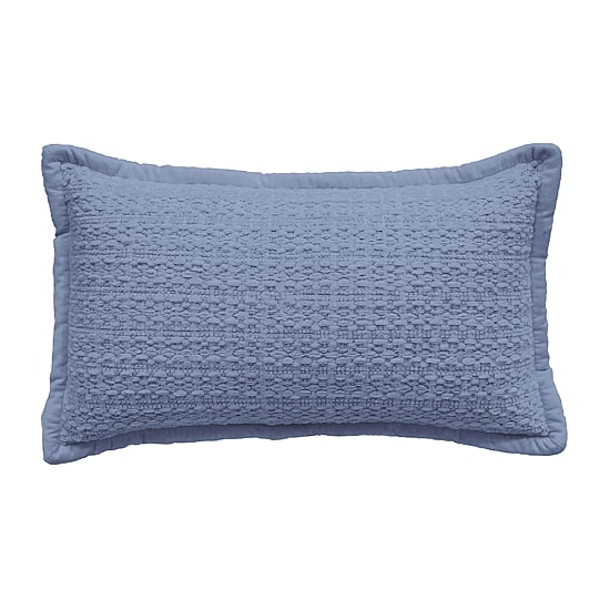 Vibhsa Vibhsa Honeycomb Handwoven Textured Pillow, 14" X 24" Rectangular Throw Pillow