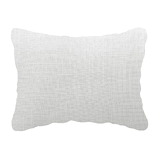 Vibhsa Vibhsa Handwoven Decorative Pillow With Bows And Frills, 14" X 24" Rectangular Throw Pillow