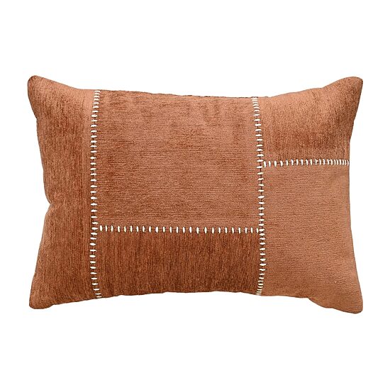 Vibhsa Vibhsa Baltic Cut And Sew Rice Stitched Throw Pillow, 14" X 20" Rectangular Throw Pillow