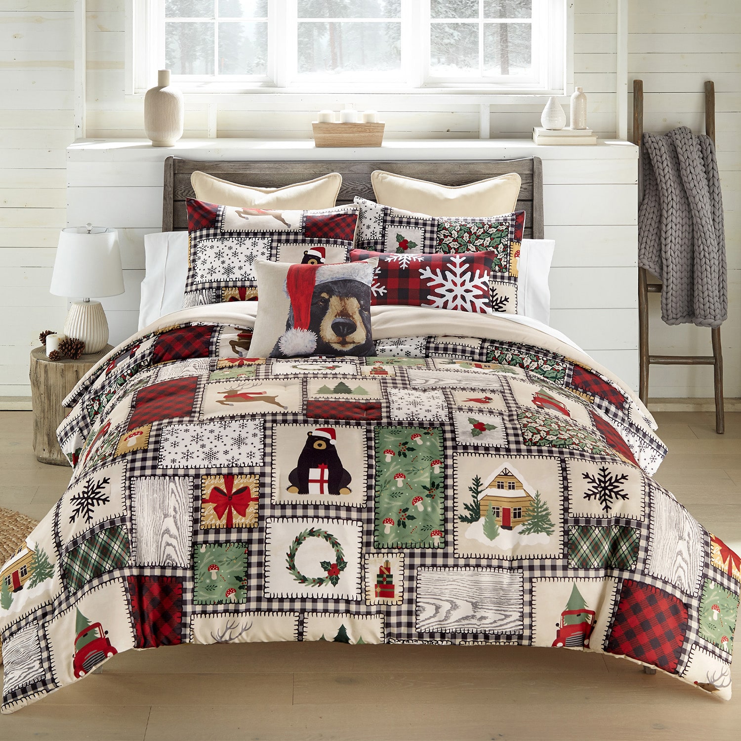 Your Lifestyle By Donna Sharp Winter Cottage 3-pc. Midweight Easy Care Comforter Set