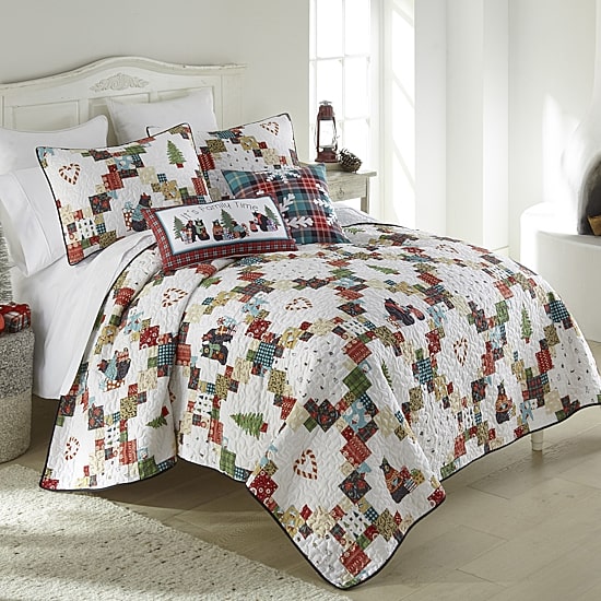 Your Lifestyle By Donna Sharp Holiday Love Easy Care Quilt Set