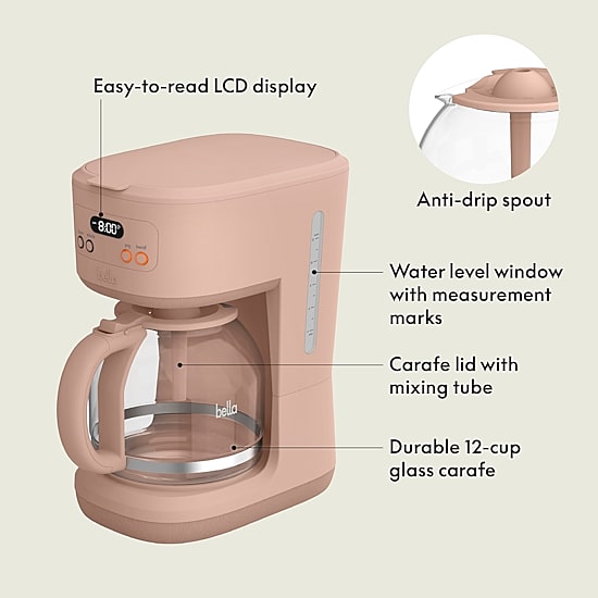 bella 12-Cup Programmable Coffee Maker