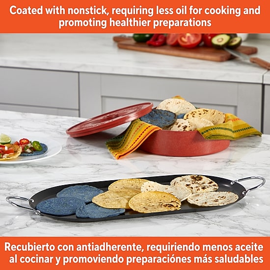 IMUSA Steel 17" Oval Comal Griddle