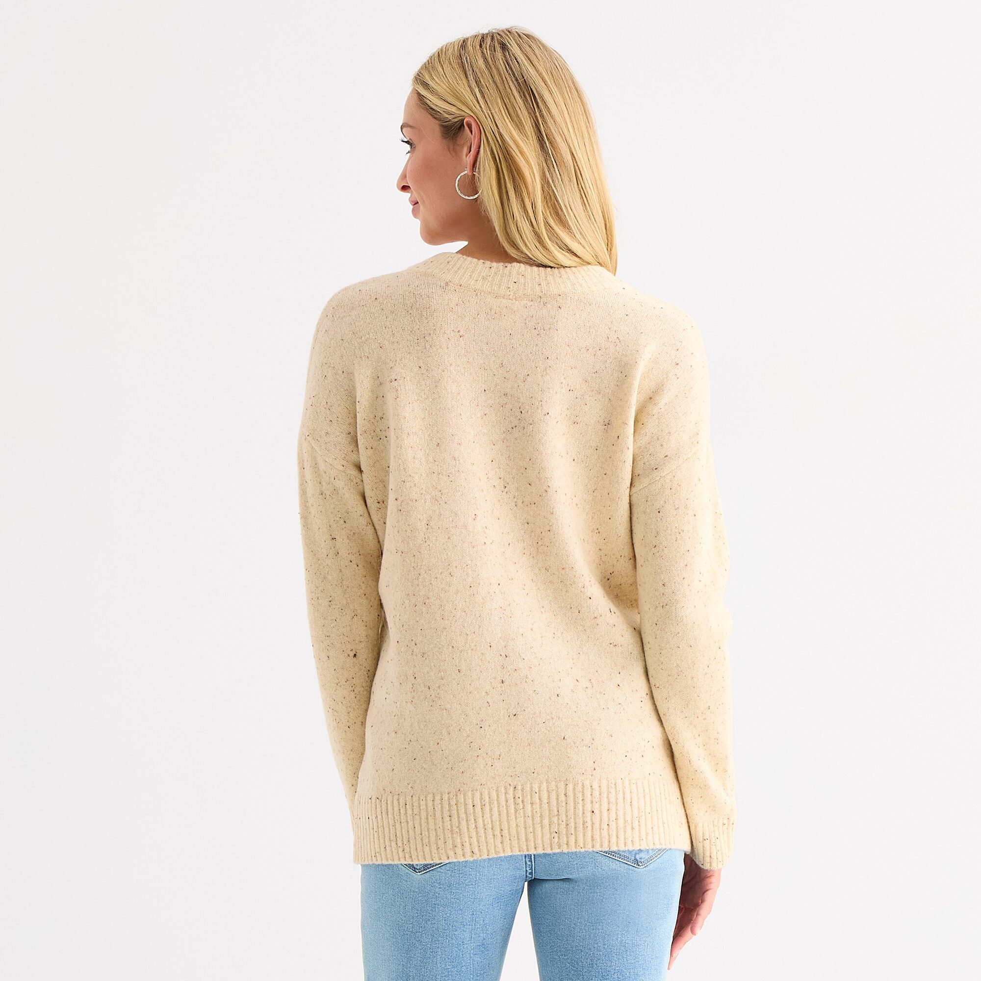 A.N.A Womens Crew Neck Long Sleeve Pullover Sweater