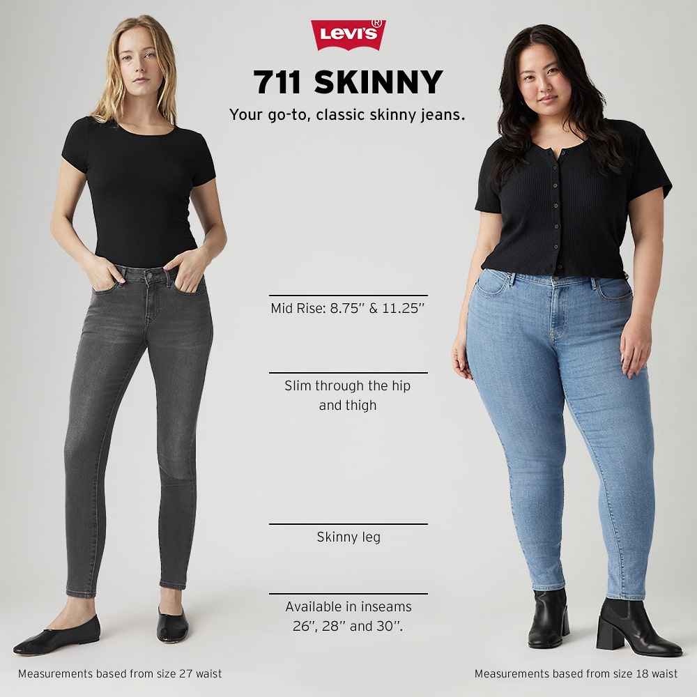 Levi's® Womens Plus 711™ Mid Rise Skinny Jean
