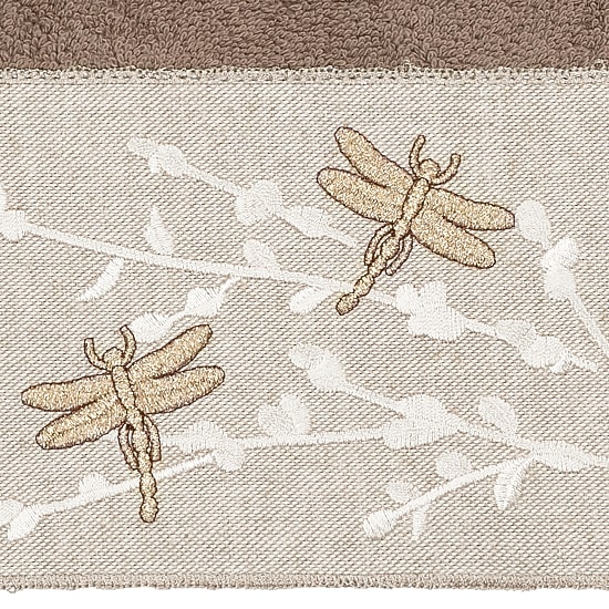 Linum Home Textiles Braelyn 2-pc. Embellished Hand Towel